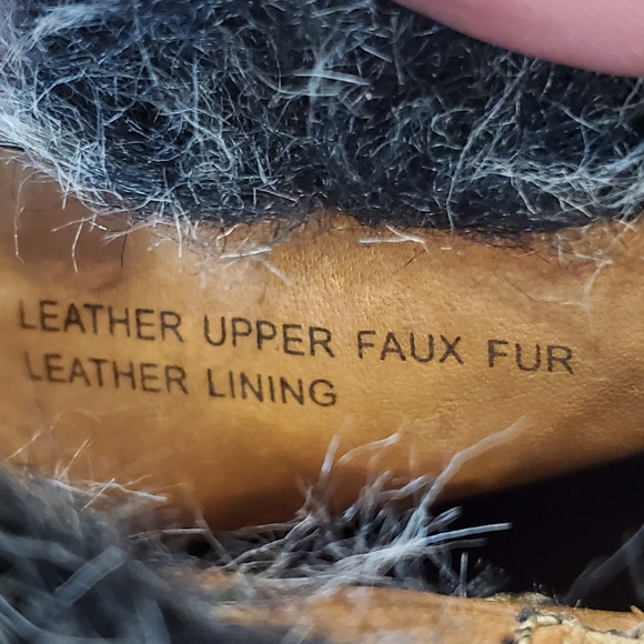 Via Spiga Vero Cucio Faux Fur High Heels Leather Boots Sz 11 - Picture 11 of 11